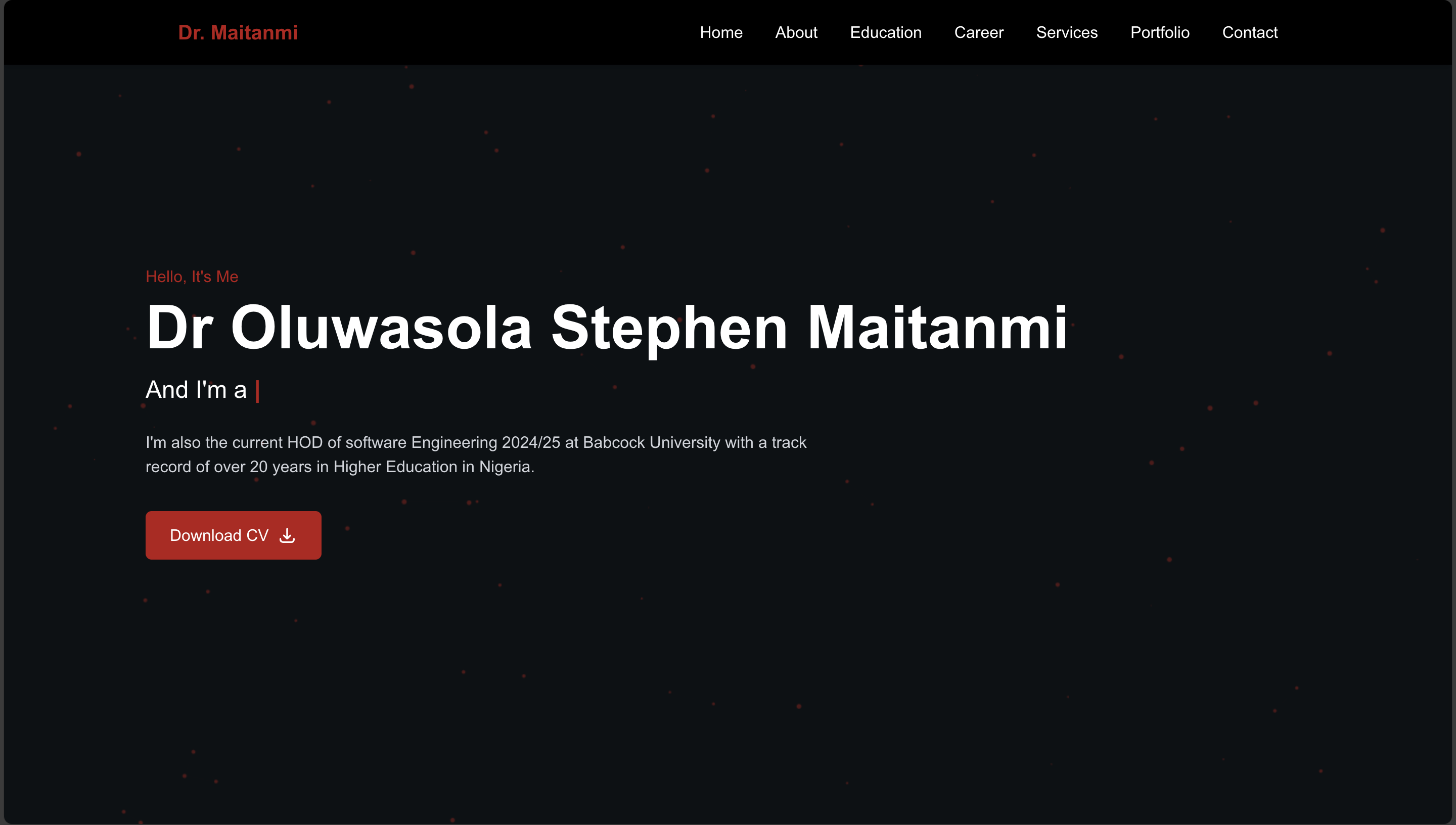 Maitanmi Portfolio Website